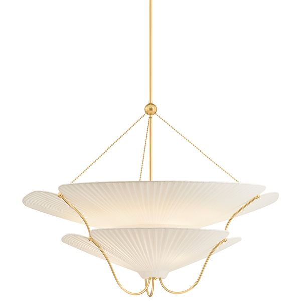 Lampa wiszaca o harmonijnych proporcjach z delikatnym akcentem w odcieniu bieli