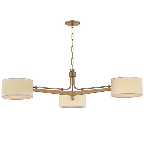 Lampa wiszaca o wyrazistej formie z wyraznym zarysem w odcieniu bezu