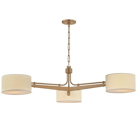 Lampa wiszaca o wyrazistej formie z wyraznym zarysem w odcieniu bezu